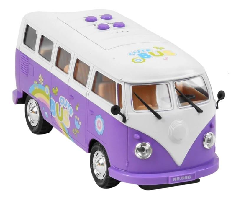 Автобус детский Bus свет/звук/английская озвучка Violet (98592)
