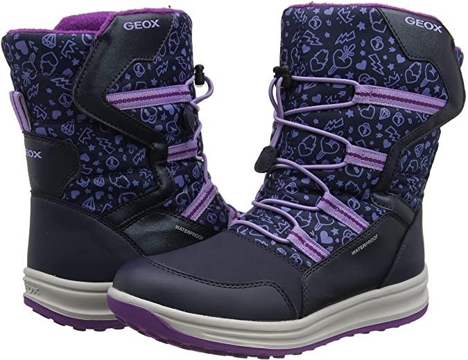 Ботинки зимние Geox Roby р. EUR 33 Navy/Lilac (7438438)