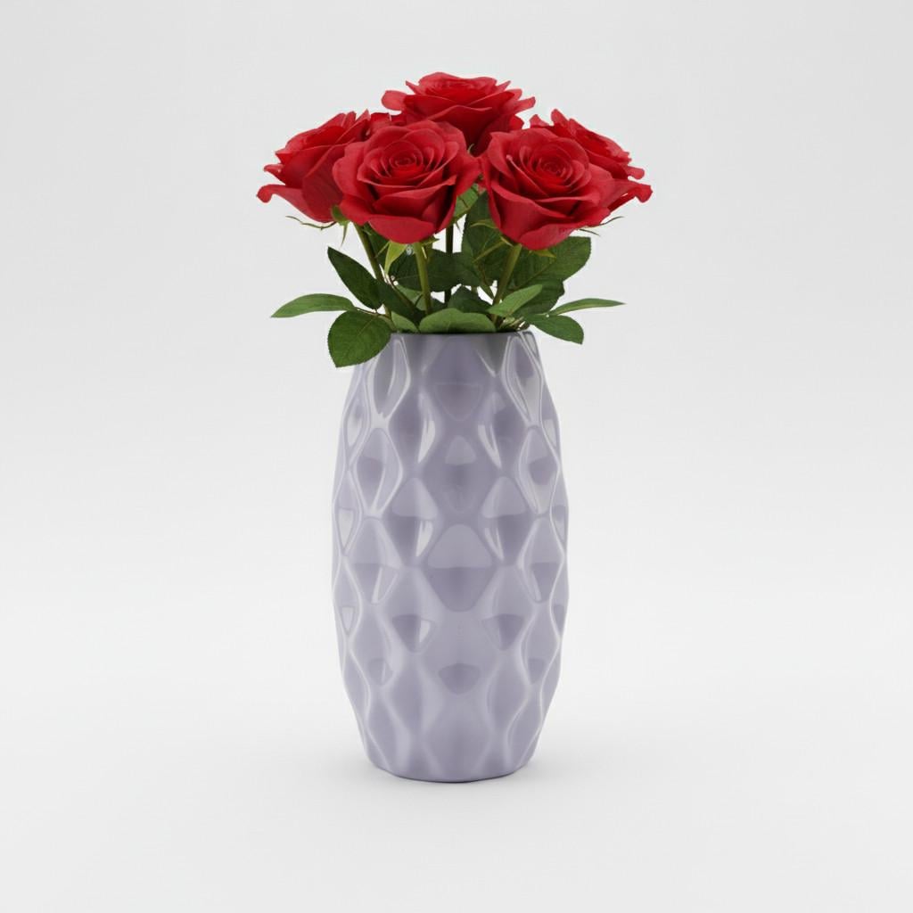 Ваза Nana ceramics для цветов Ананас 29 см Фиолетовый (9004)