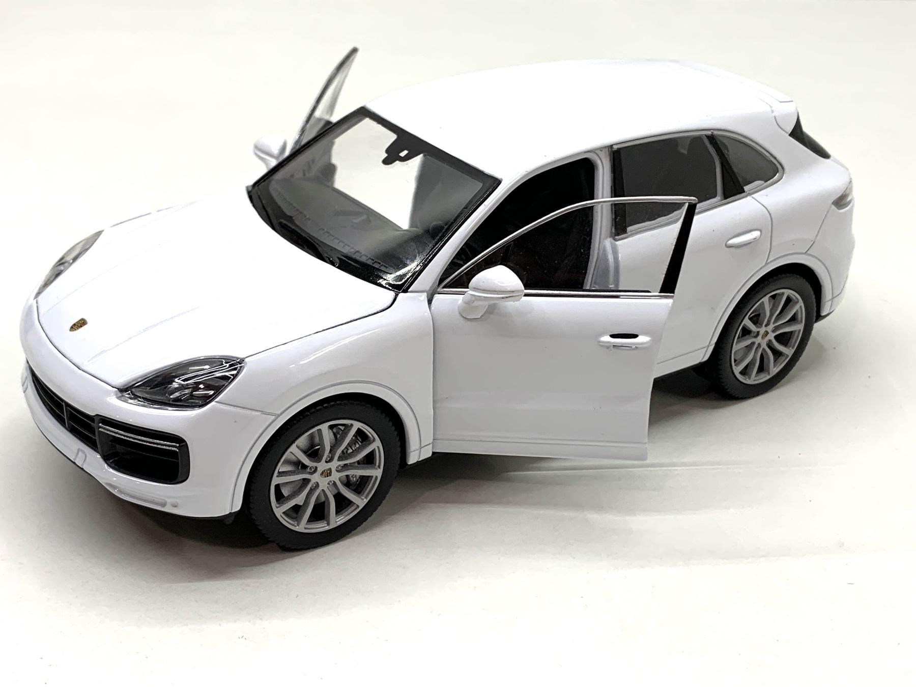 Машина Welly Nex Porsche Cayenne 1:24 інерційна відчиняються двері Вид 1 Білий (24092W) - фото 6