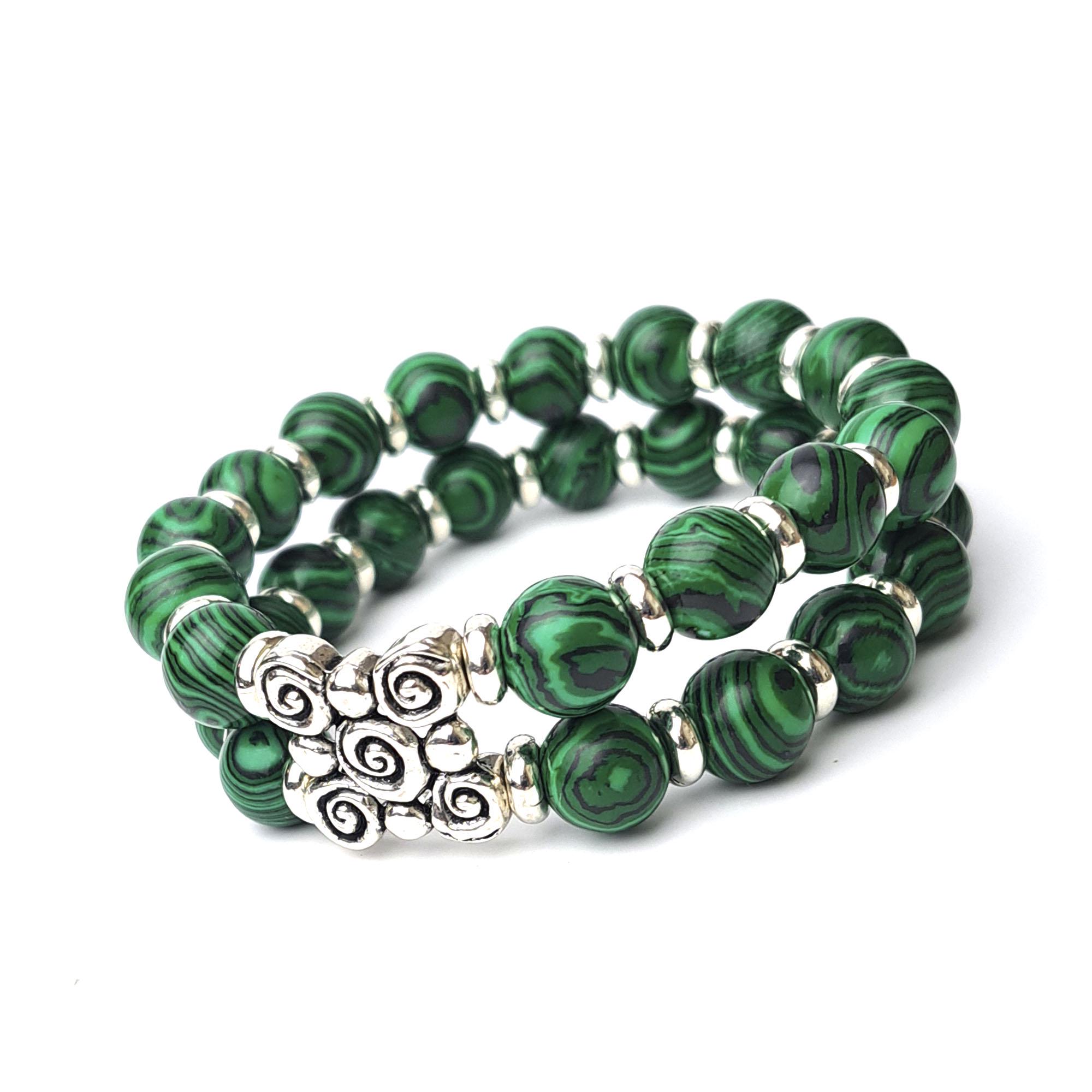 Браслет DARSANA Калисто из натурального камня малахит (DRSU001328) Браслет DARSANA Калисто из натурального камня малахит (DRSU001328)