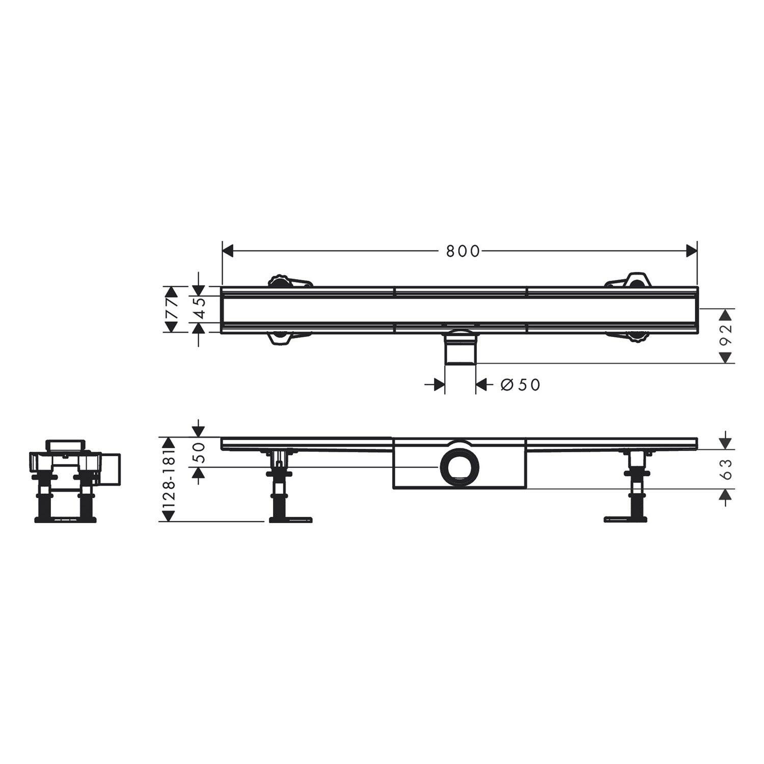 Трап для душа Hansgrohe RainDrain Compact 56178800 800 мм (177444) - фото 7