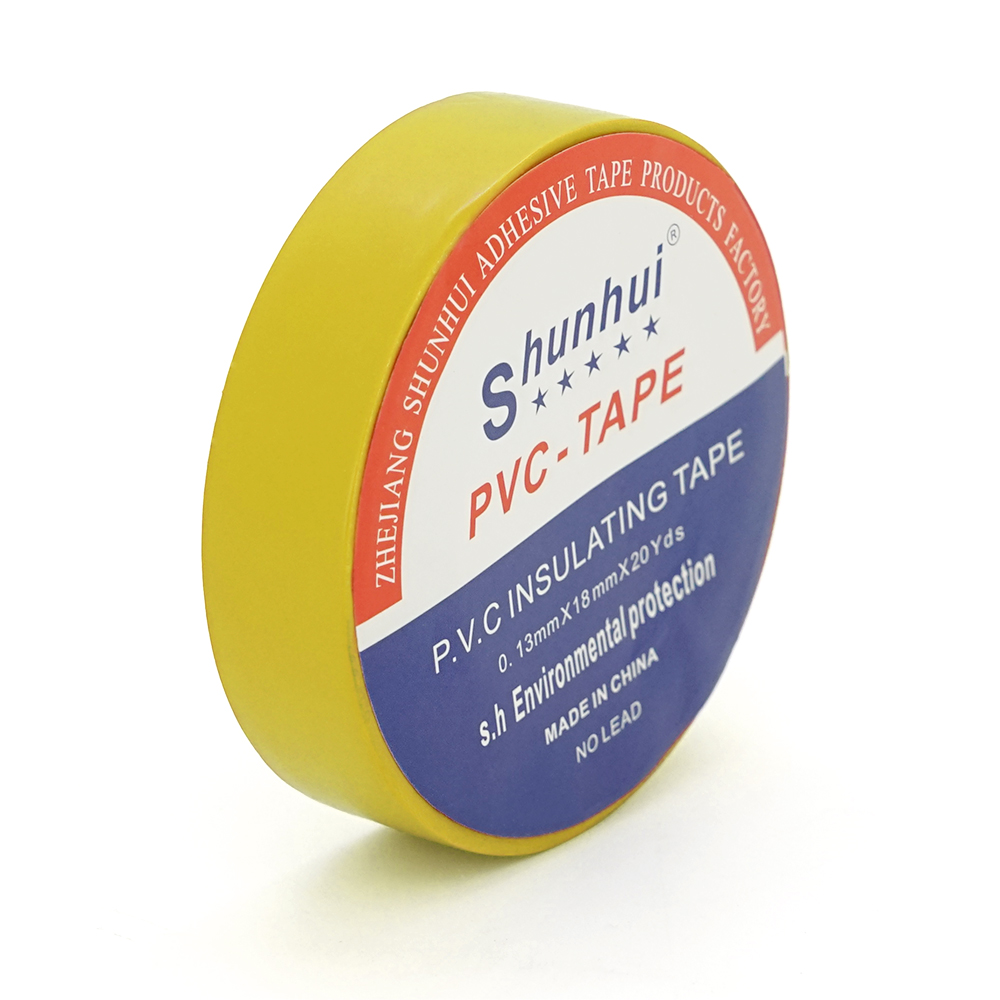 Изолента SHUNHUI -10°/+80°C 10 шт. 0,13х18 мм 20 м Желтый (YUT_V11589)