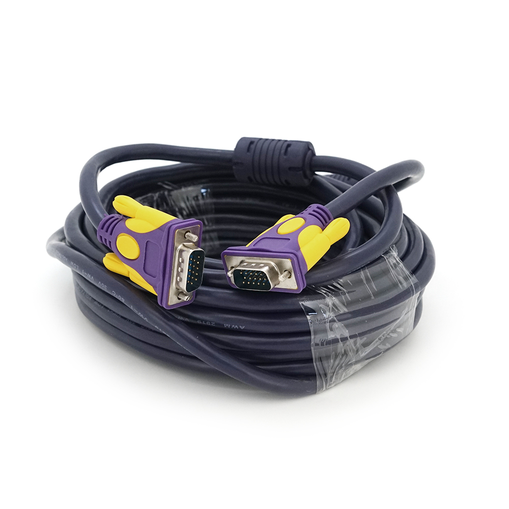 Кабель Merlion VGA 3+4 з екрануванням тато-тато 10 м Фіолетовий (12903) Кабель Merlion VGA 3+4 з екрануванням тато-тато 10 м Фіолетовий (12903)