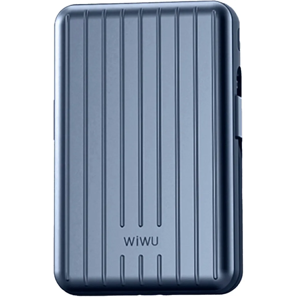 Внешний аккумулятор WiWU Trunk Series PP03 10000 mAh 22,5W Blue (6936686411516)