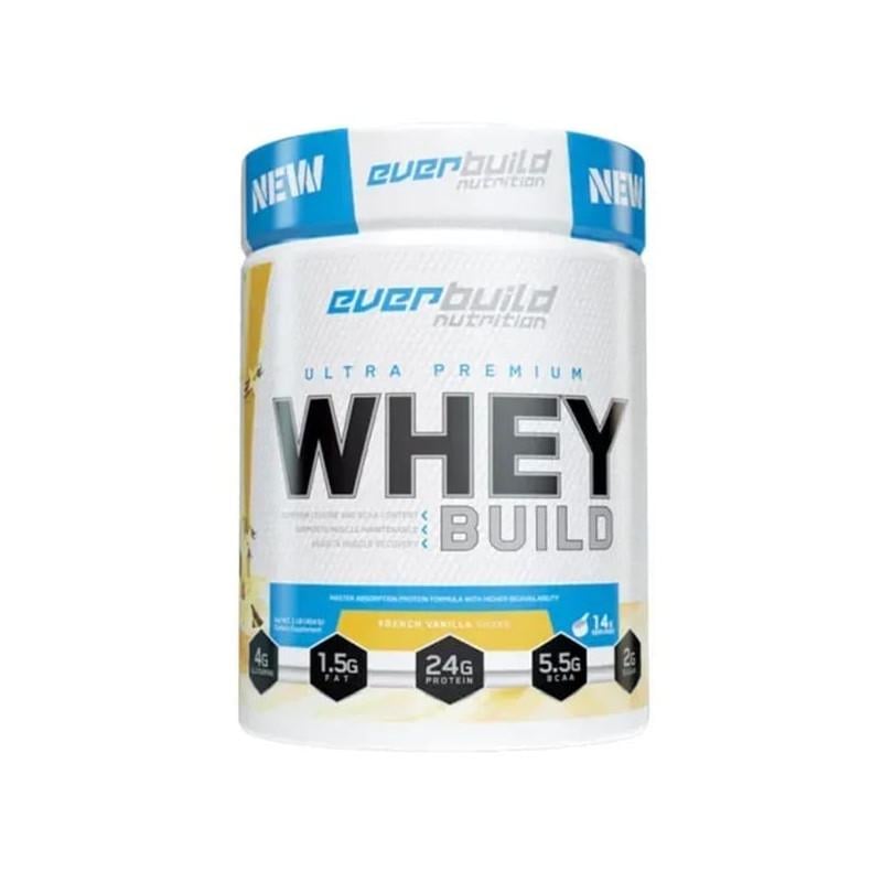Протеин Everbuild Nutrition Ultra Premium Whey Protein Build French vanilla 454 г