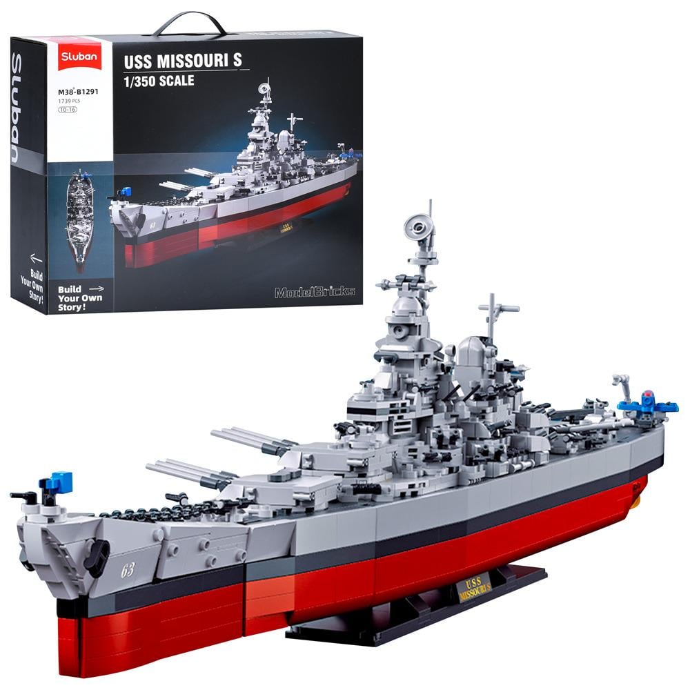 Конструктор Home Sluban военный корабль 1739 дет. (M38-B1291) Конструктор Home Sluban военный корабль 1739 дет. (M38-B1291)