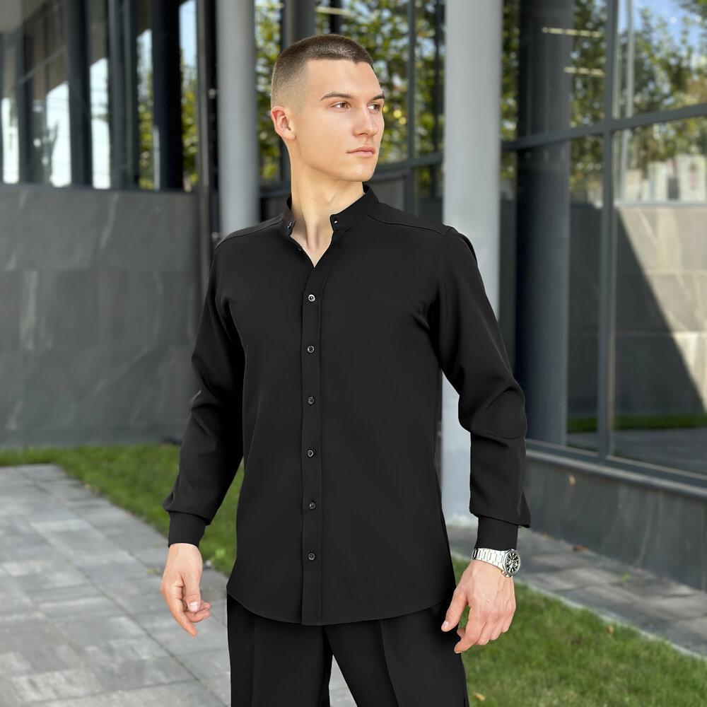 Рубашка мужская классическая Pobedov Legend 2XL Черный (26198/1/5)