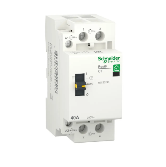 Контактор RESI9 Schneider Electric 40 A 1P+N 2NO ~230В/50Гц R9C20240 (31946988)