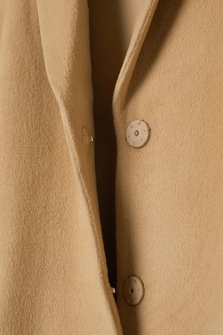 Пальто р. 44 Бежевый (6399760abr) - фото 2 Пальто р. 44 Бежевый (6399760abr) - фото 2