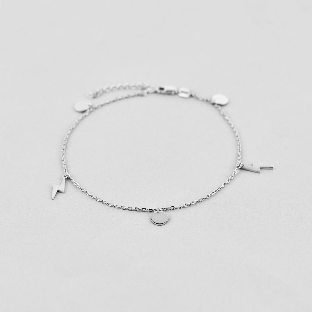 Браслет серебряный Minimal на ногу Изящная непредсказуемость (4702р)