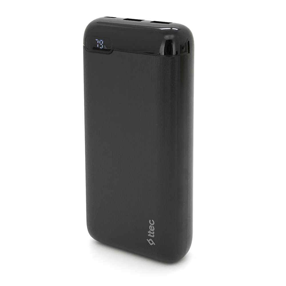 Повербанк Ttec 20000 mAh 2xUSB/Type-C 20W Black Q20 (YUT_V6381)