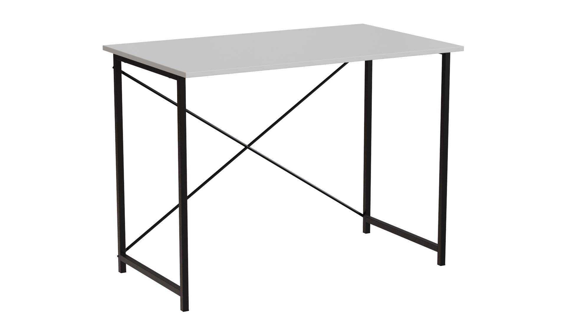 Письменный стол компьютерный Ferrum-decor Line Лайт 16 мм 750x1000x600 мм металл Черный/ДСП Белый (LINE108)