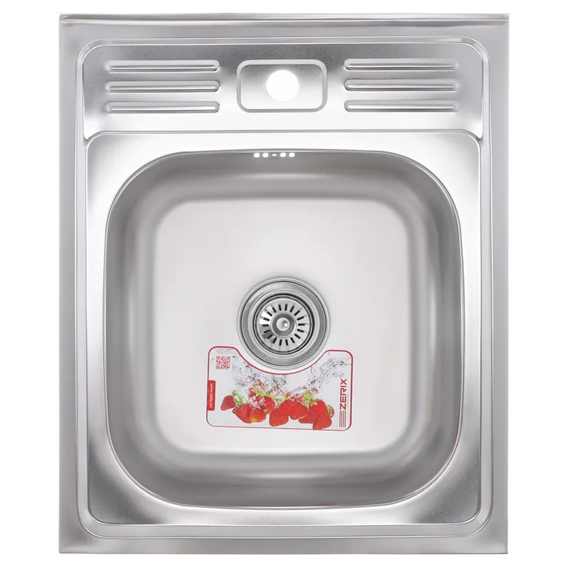 Мийка для кухні накладна Zerix Z5060-06-160E Satin (ZX1611)