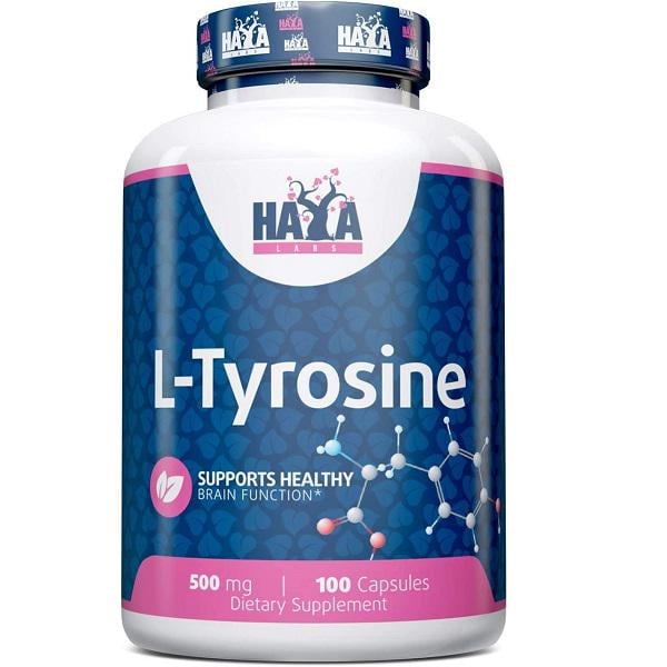 Тирозин Haya Labs L-Tyrosine 500 мг 100 капс.