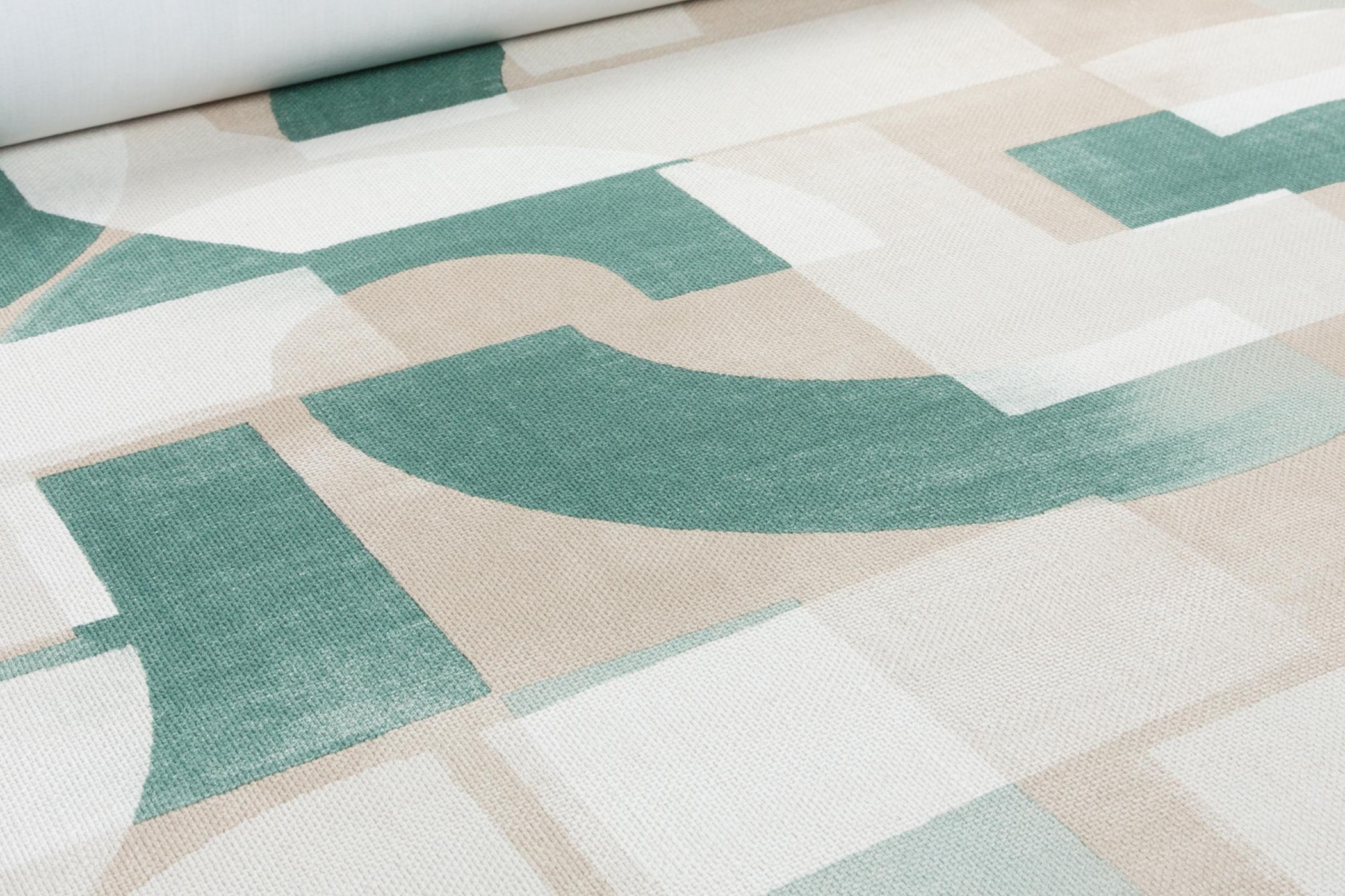 Обои флизелиновые GrandecoLife Karuna A76001 Декор винил горячего тиснения 0,53х10,05 м Зеленый