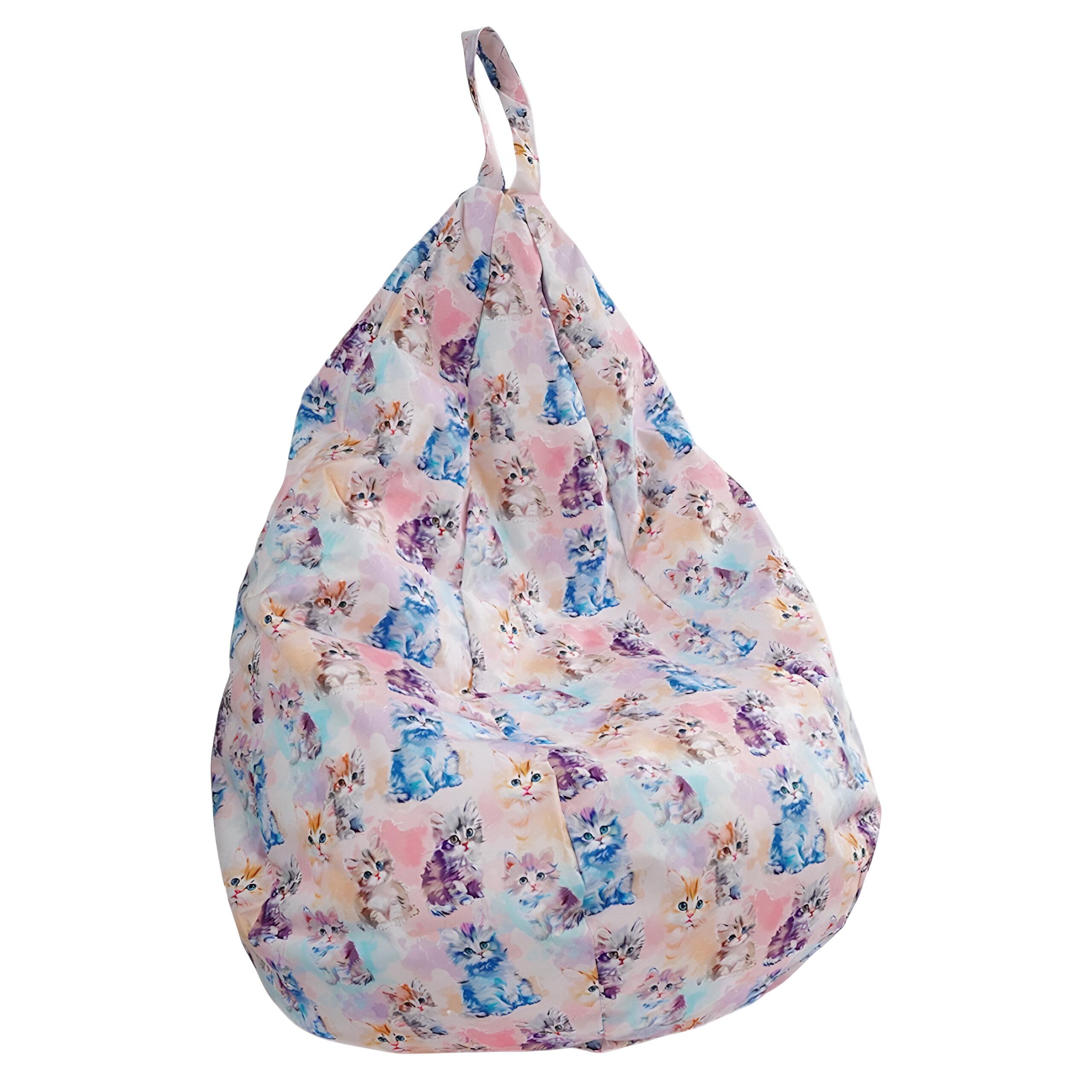 Кресло-мешок груша котики/съемный водонепроницаемый чехол 88 см (Д34578) Кресло-мешок груша котики/съемный водонепроницаемый чехол 88 см (Д34578)