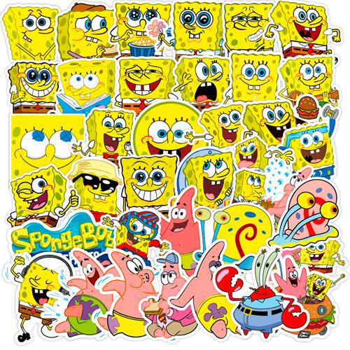 Набор наклеек Губка Боб SpongeBob 50 шт.