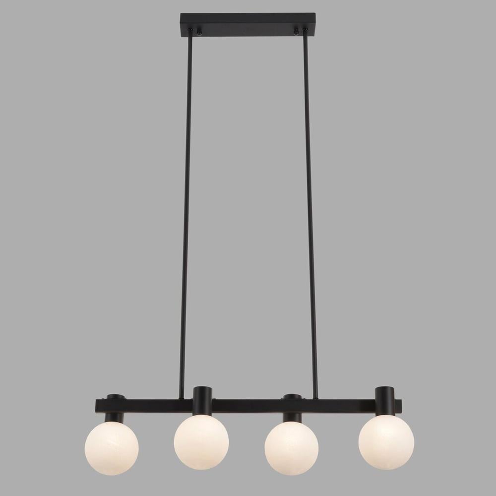 Люстра подвесная регулируемая Lighthouse SRS-19950-4 BK плафон белый Черный