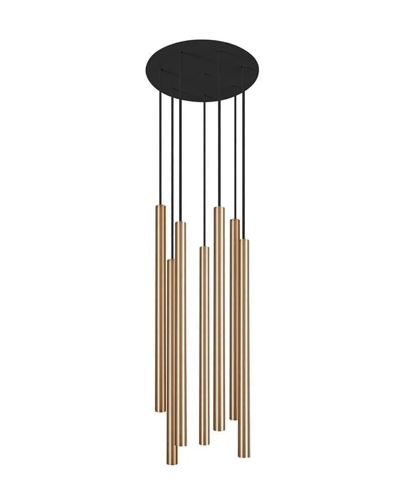 Подвесной светильник Nowodvorski 8921 Laser 490 G9 7x10W IP20 Латунный (28687783)