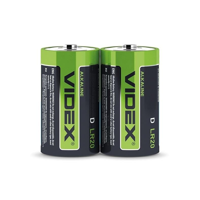 Батарейка лужна Videx LR20/D 2 шт. (LR2O/D_2pcs_S) Батарейка лужна Videx LR20/D 2 шт. (LR2O/D_2pcs_S)