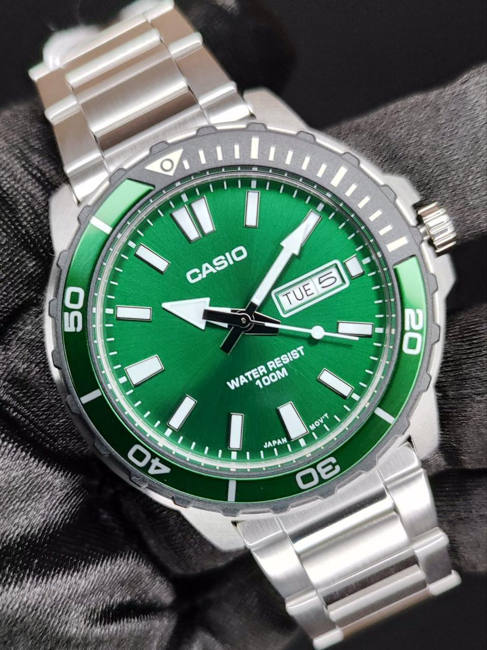 Наручные часы мужские Casio MTD-125D-3A Diver Collection со стальным корпусом/водозащитой 100 м Зеленый (2677416692) Наручные часы мужские Casio MTD-125D-3A Diver Collection со стальным корпусом/водозащитой 100 м Зеленый (2677416692)