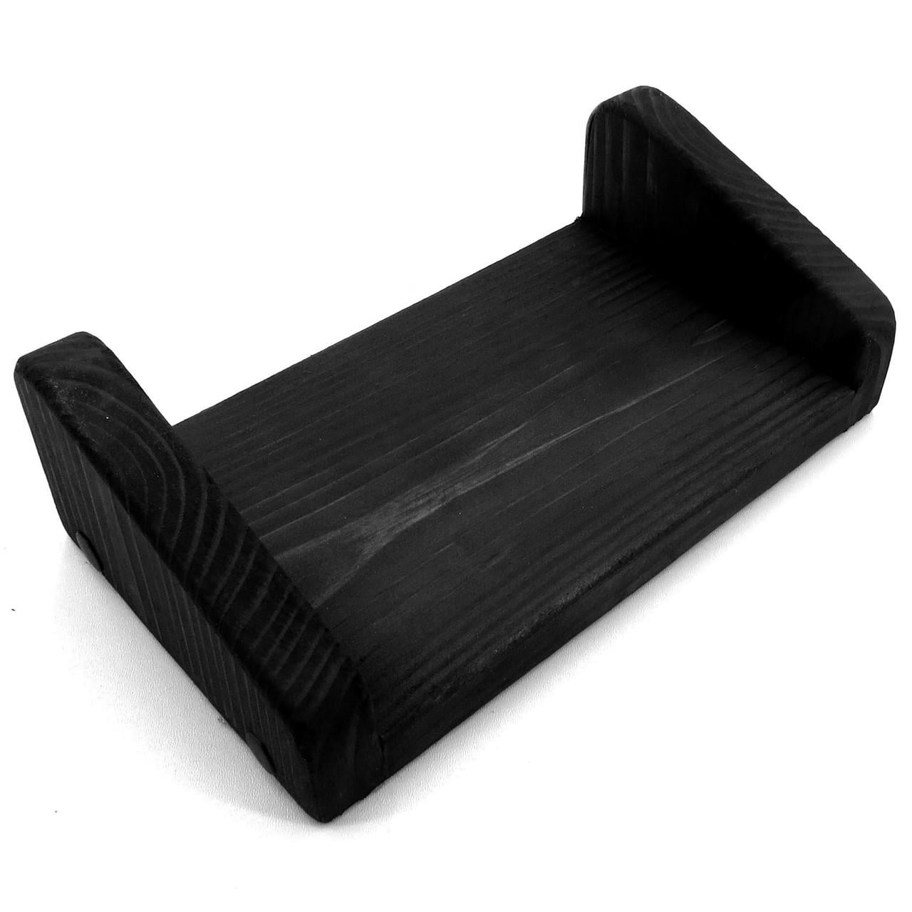 Полка настенная из дерева Мердека 24 см Венге (НСП-246112)