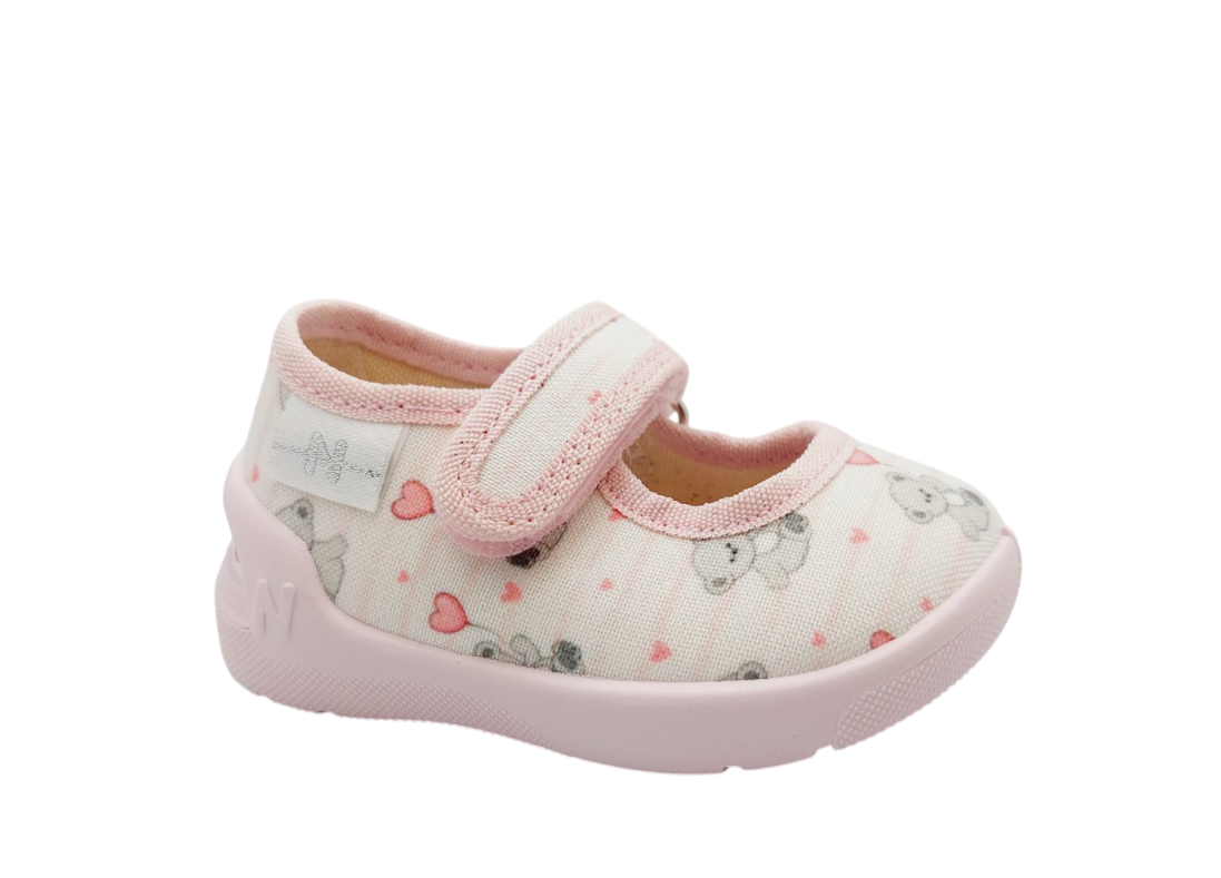 Тапочки для дівчаток Natur 360-712/22 на липучках р. 22 Рожевий