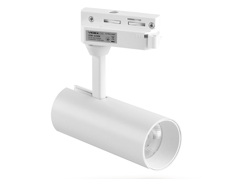 Светильник светодиодный трековый Videx VL-TR04-104W 4100K 10W Белый (8929) - фото 5 Светильник светодиодный трековый Videx VL-TR04-104W 4100K 10W Белый (8929) - фото 5
