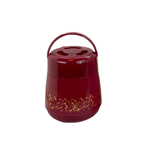 Термос харчовий зі скляною колбою Stenson 1 л Bordeaux (A610/MT-0780)