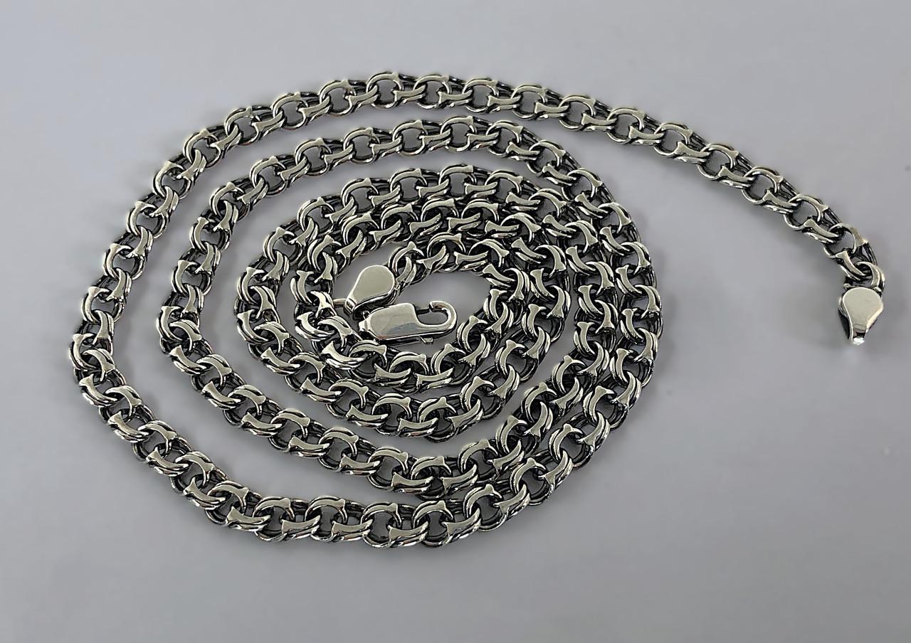 Цепочка серебряная Казацкий бисмарк 65 см