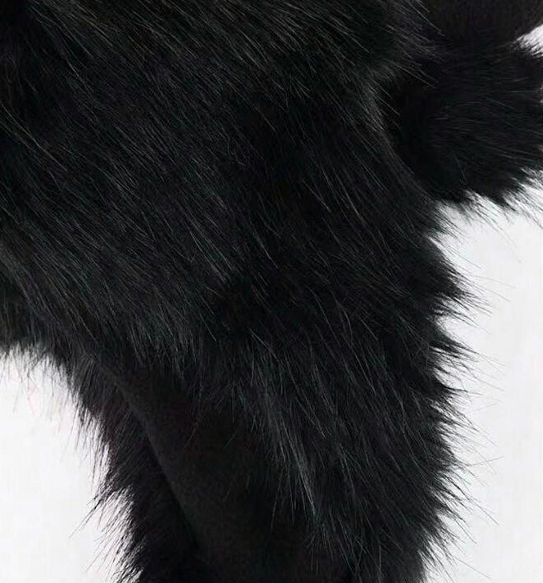 Шапка ушанка Wuke Черт с рогами на завязках one size Черный - фото 4