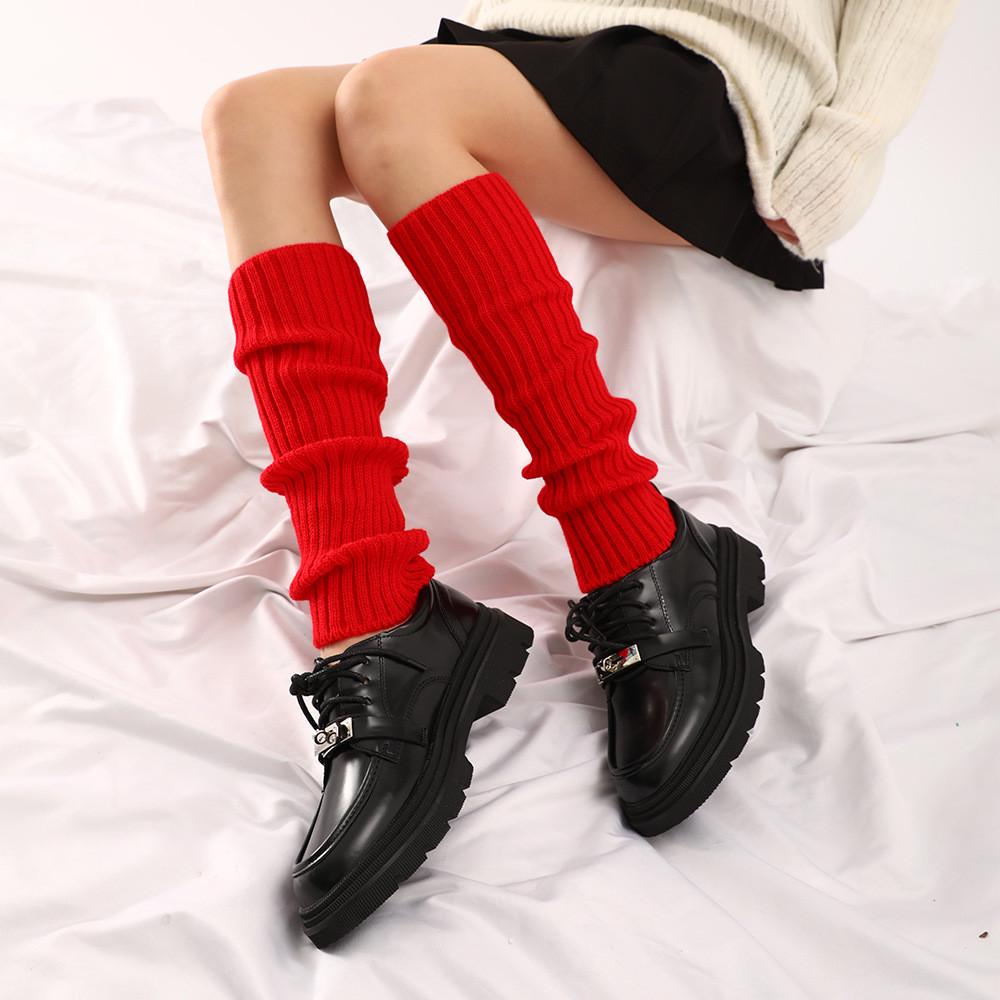 Гетри низькі рубчик 40 см Насичено-червоний (55370) - фото 2 Гетри низькі рубчик 40 см Насичено-червоний (55370) - фото 2