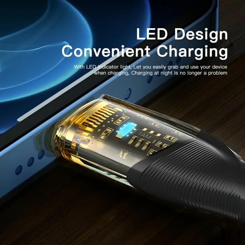 Кабель Essager Type-C Lightning PD 29w 1 м Black (25397481) - фото 6