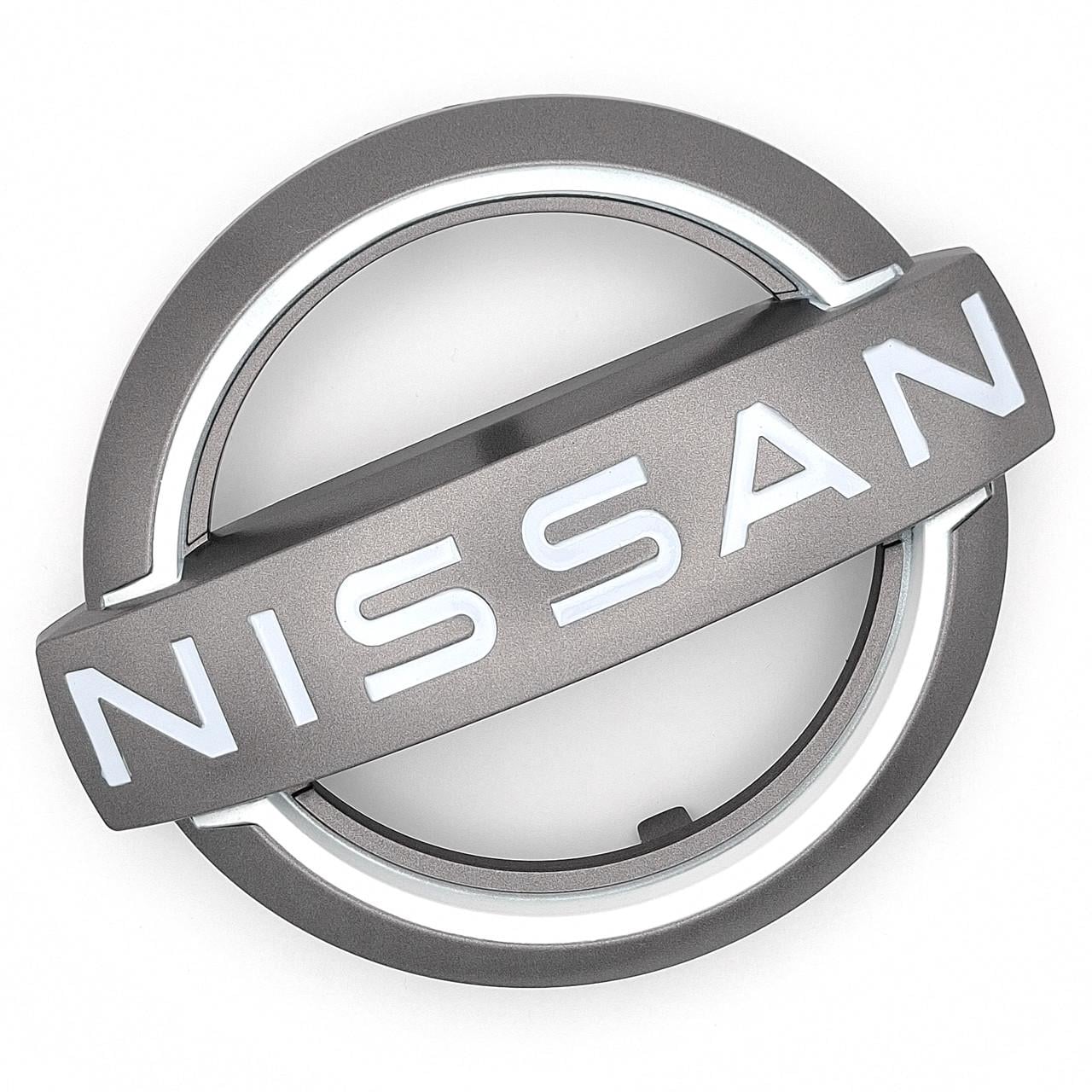 Емблема Nissan решітки радіатора ABS Сірий матовий 148х126 мм (62890 5LM0A)
