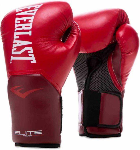 Боксерські рукавиці Everlast Elite Training Gloves 12 унцій Червоне полум'я (870282-70-4)