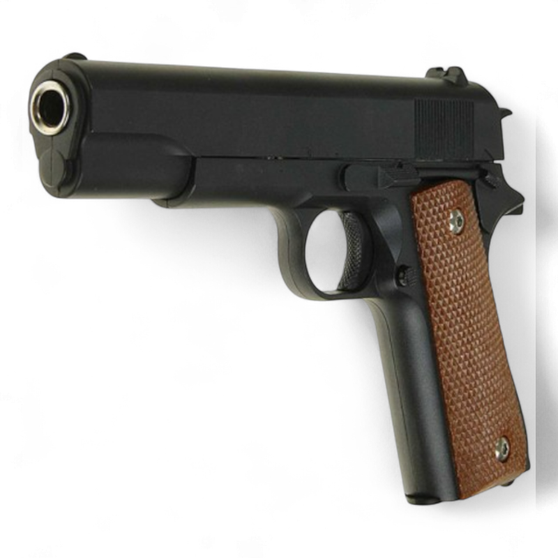 Пистолет детский Galaxy металлический пружинный Colt на шариках 6 мм (M1911)