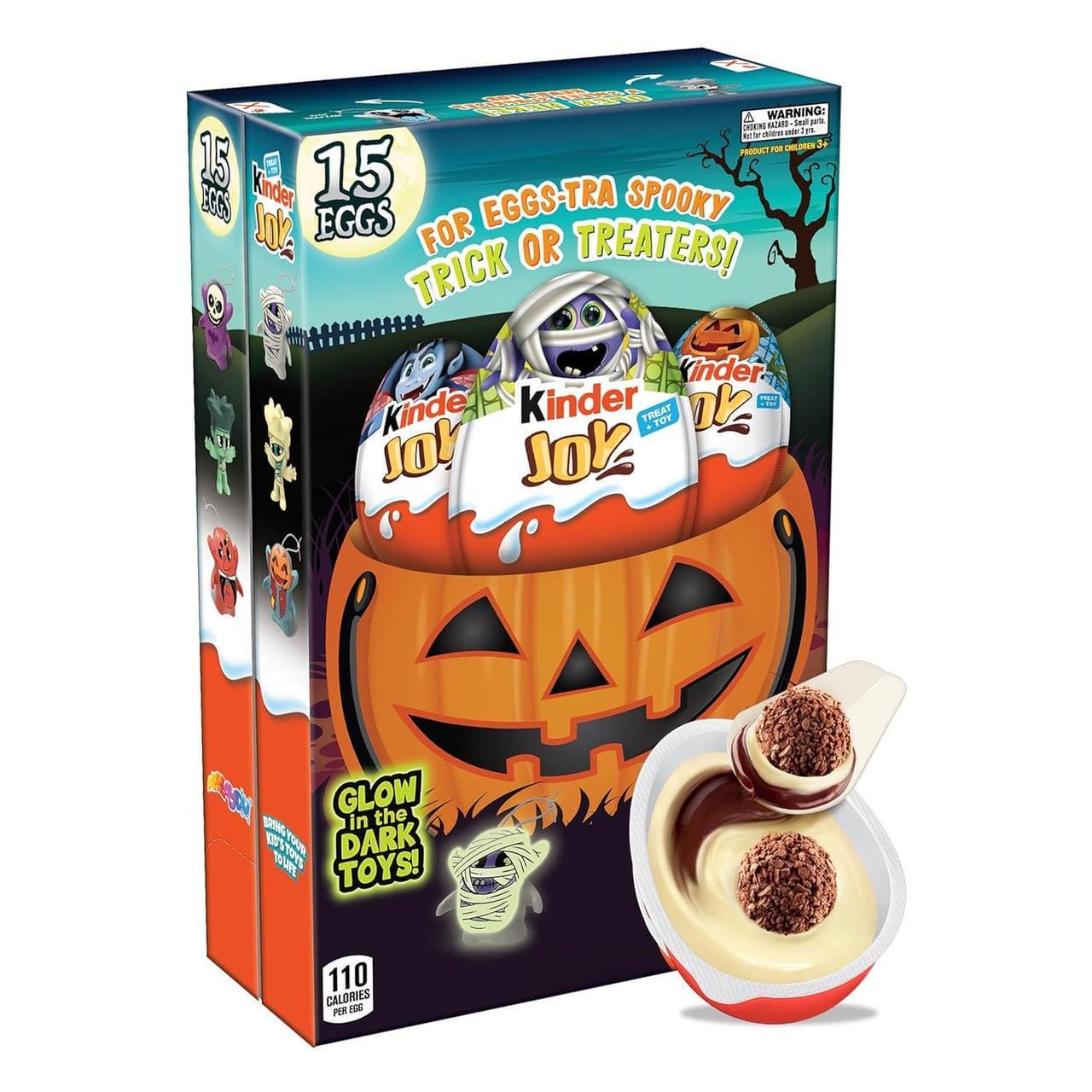 Набір шоколадних яєць Kinder Joy Egg Halloween Treat and Toy 15 шт. х 20 г (2782471323)