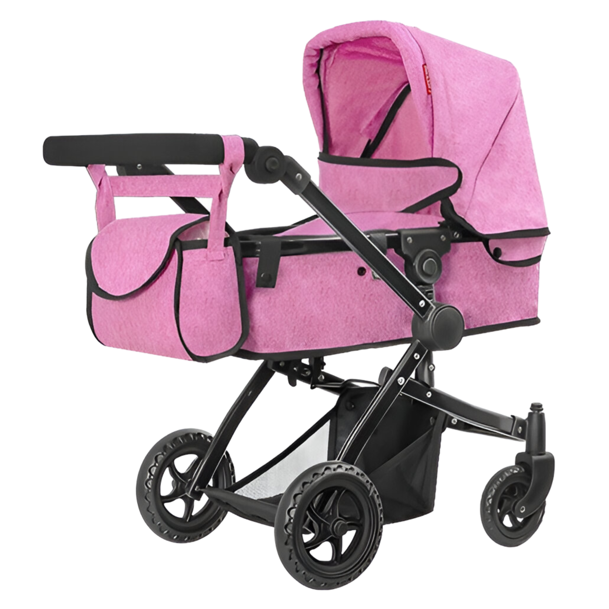 Кукольная коляска Carrello Maestro 2в1 Pink (9651B)