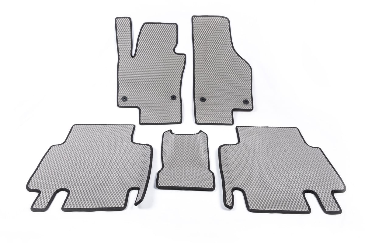 Автоковрики Digital Designs Volkswagen Sharan 7N 2010- 5 шт. Серый (1501244334)