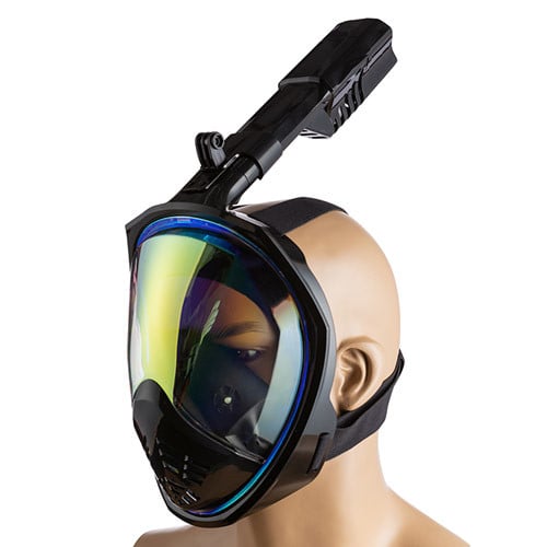 Маска полнолицевая L-XL зеркалка Черный (M2068/LG12)