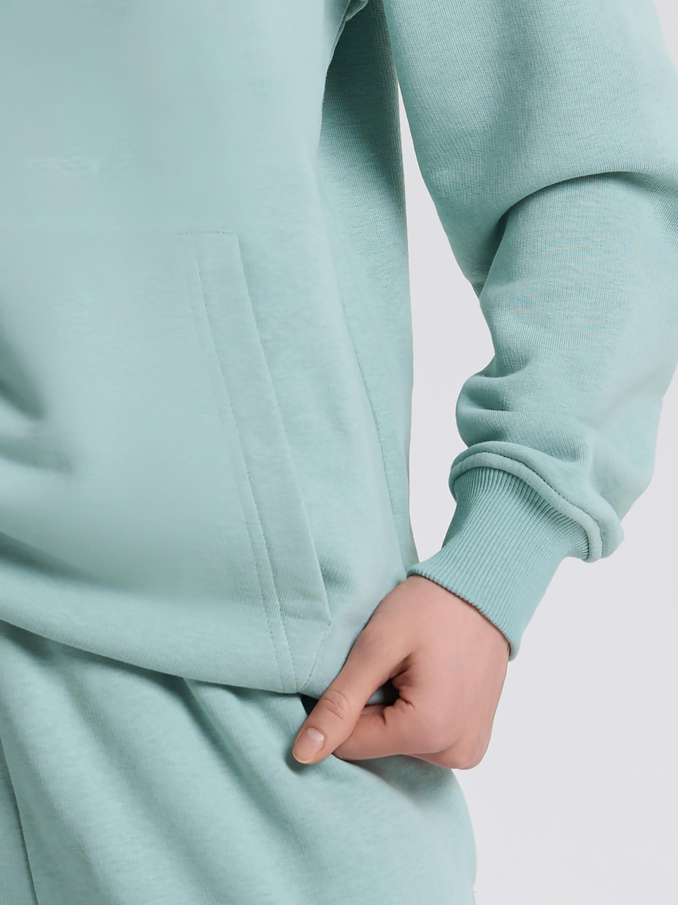 Худі жіноче однотонне ROZA 231110 XL Темно-бірюзовий (4824005717963) - фото 3 Худі жіноче однотонне ROZA 231110 XL Темно-бірюзовий (4824005717963) - фото 3