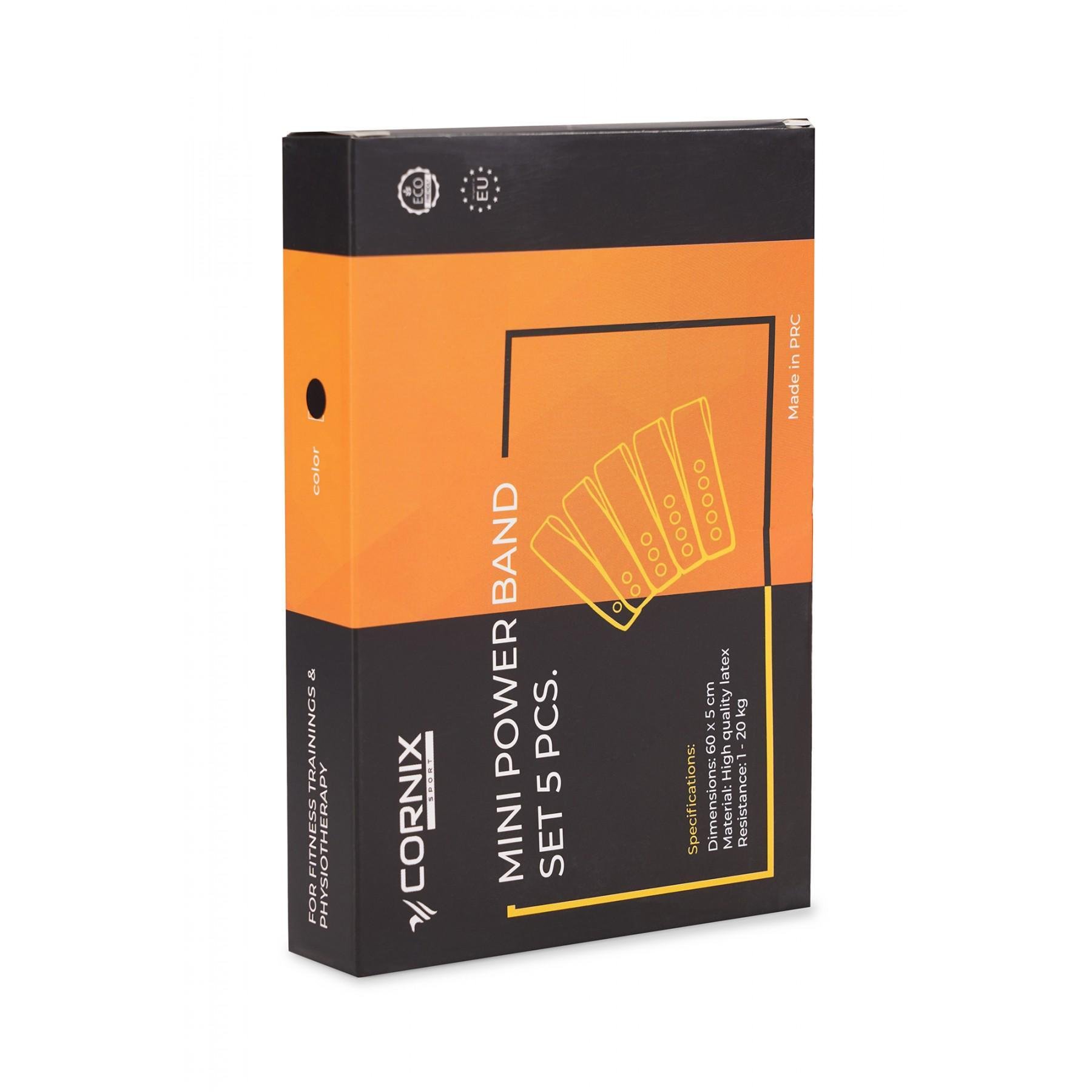 Резинки для фитнеса Cornix Mini Power Band 1-20 кг 5 шт. (XR-0047) - фото 2