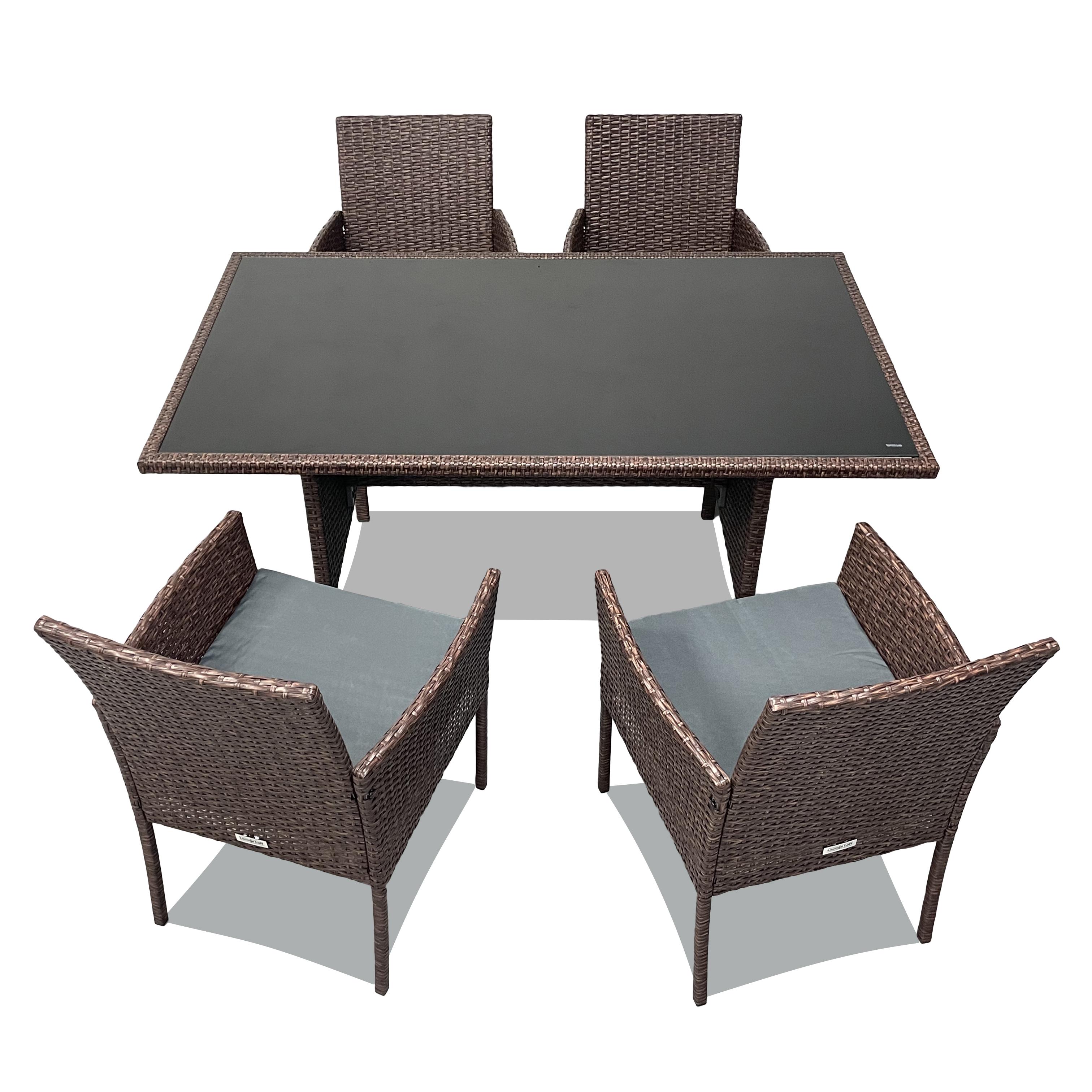 Набор садовой мебели из ротанга Lounge Loft Набор Big Family Темно-коричневый (201 Brown)