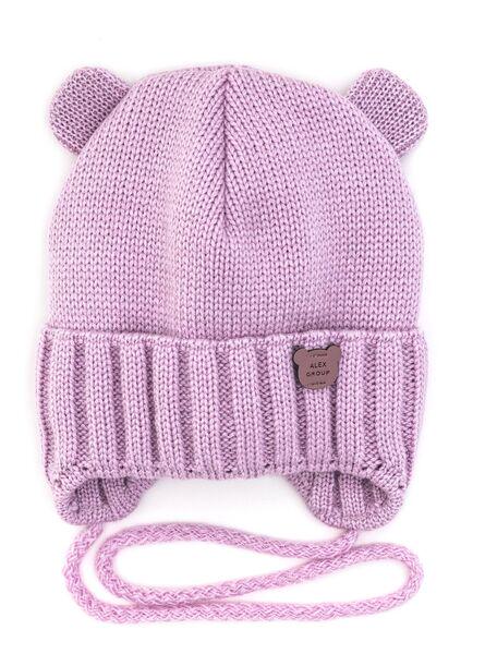 Шапка дитяча для дівчаток Ліза D963 бавовна 42-46 см Бузковий Шапка дитяча для дівчаток Ліза D963 бавовна 42-46 см Бузковий