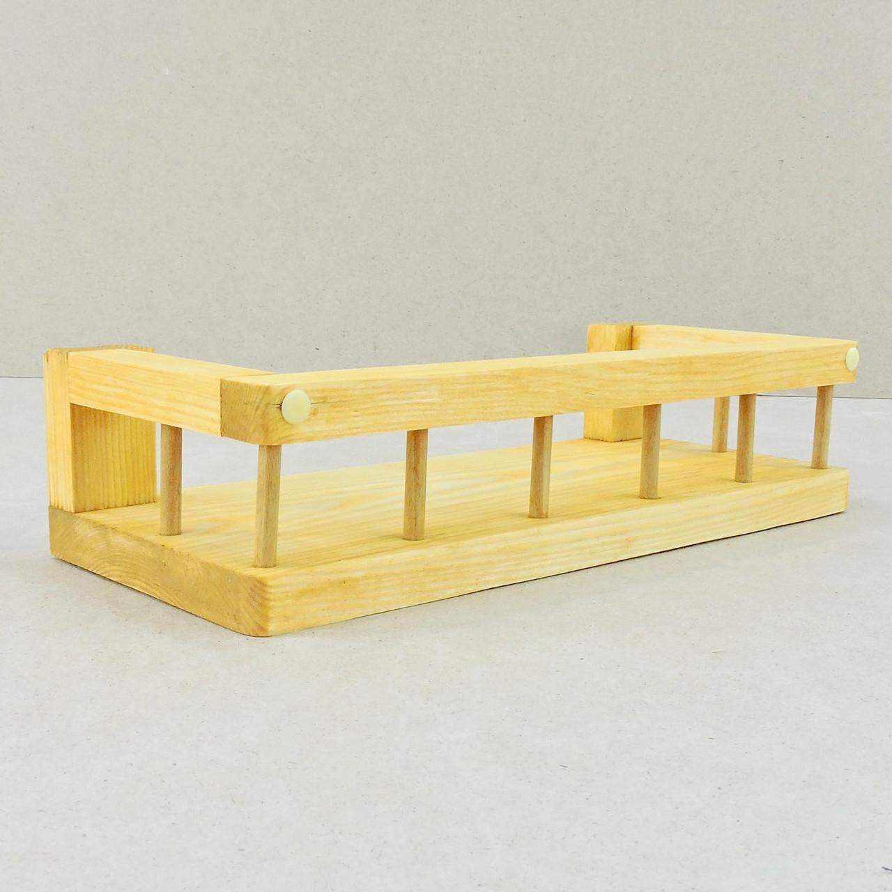 Полка настенная, настольная из дерева Сакаба ваниль (ПНС/000902)