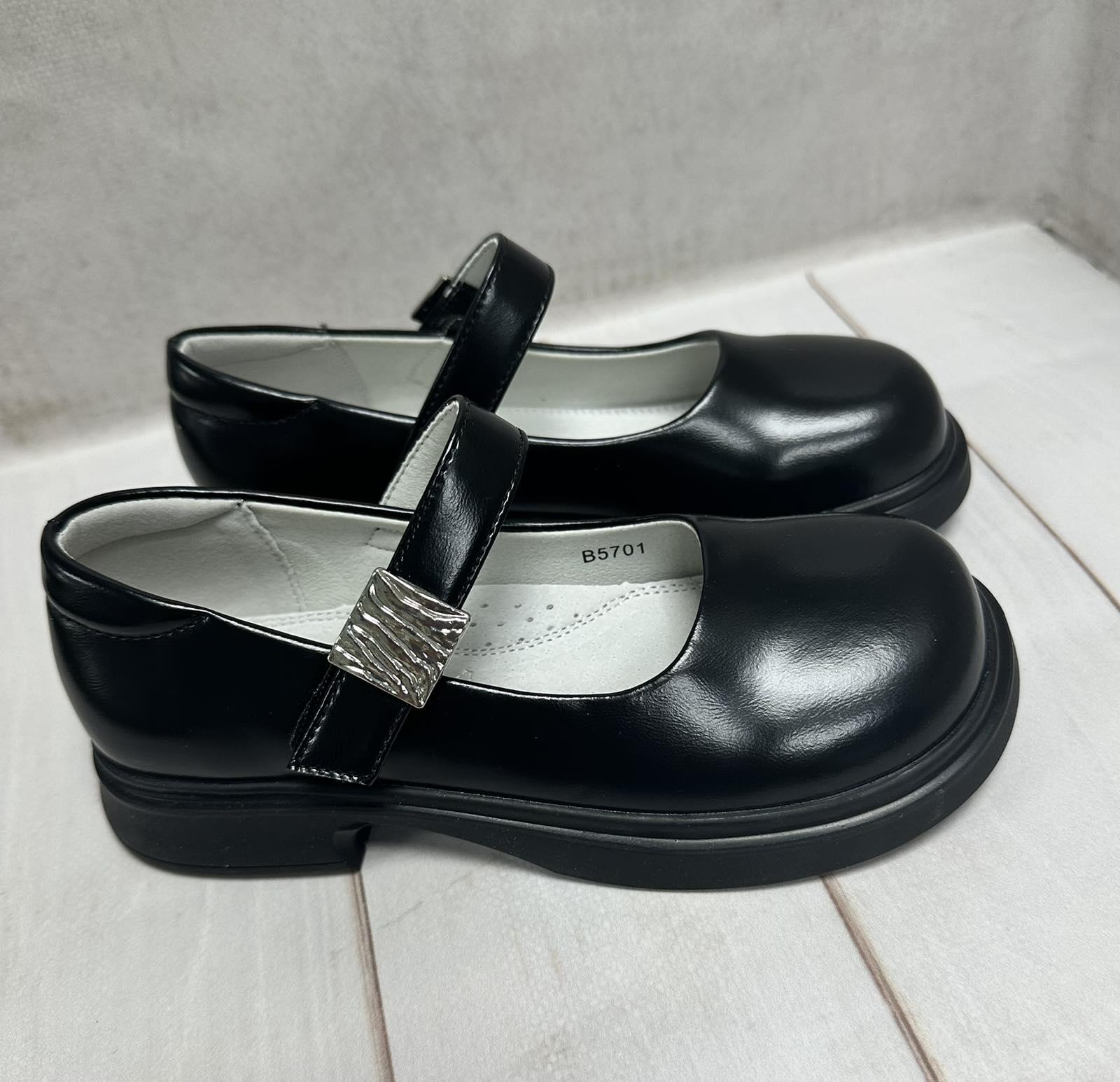 Туфлі шкіряні дитячі Apawwa для дівчинки р. 37 23 см Чорний - фото 8 Туфлі шкіряні дитячі Apawwa для дівчинки р. 37 23 см Чорний - фото 8