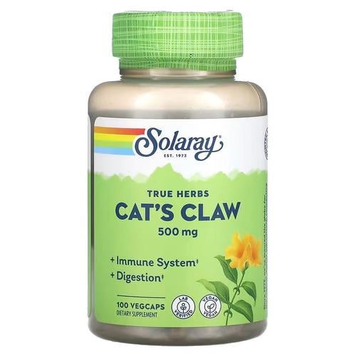 Кошачий коготь Solaray Cat's Claw Bark 500 мг 100 caps (SOR-01125)