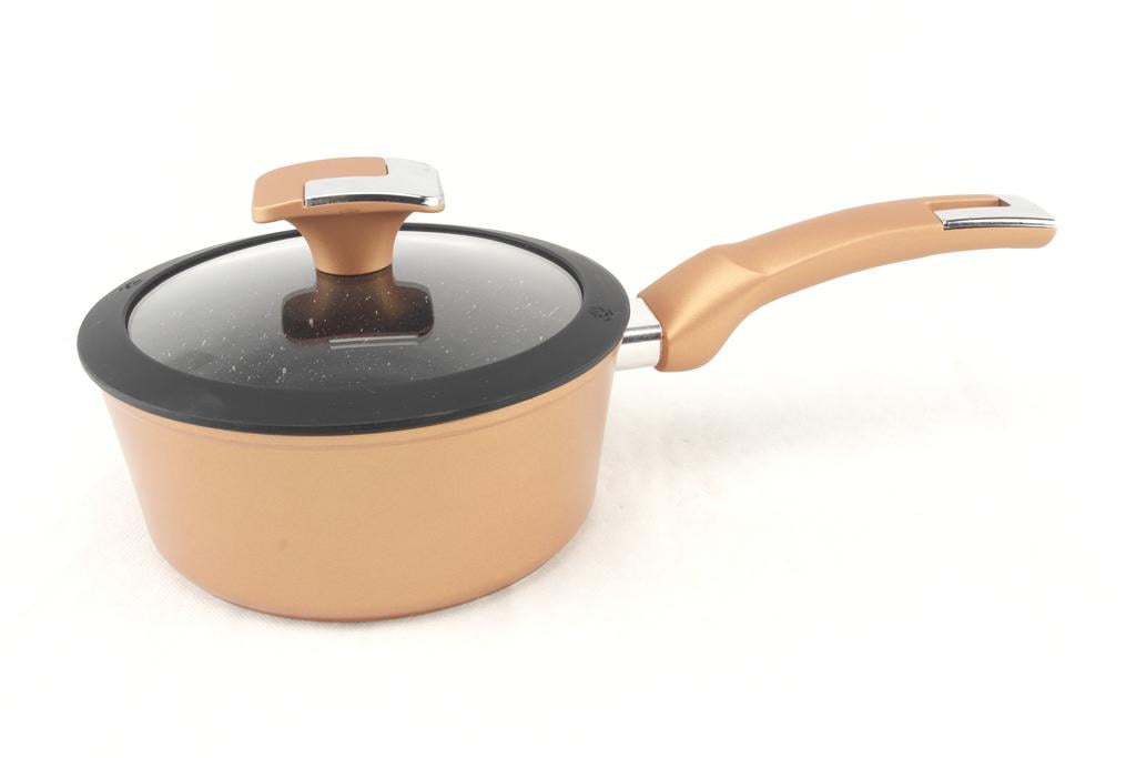 Ковш с крышкой мраморное покрытие A-Plus 3012 18 см (DR001251)