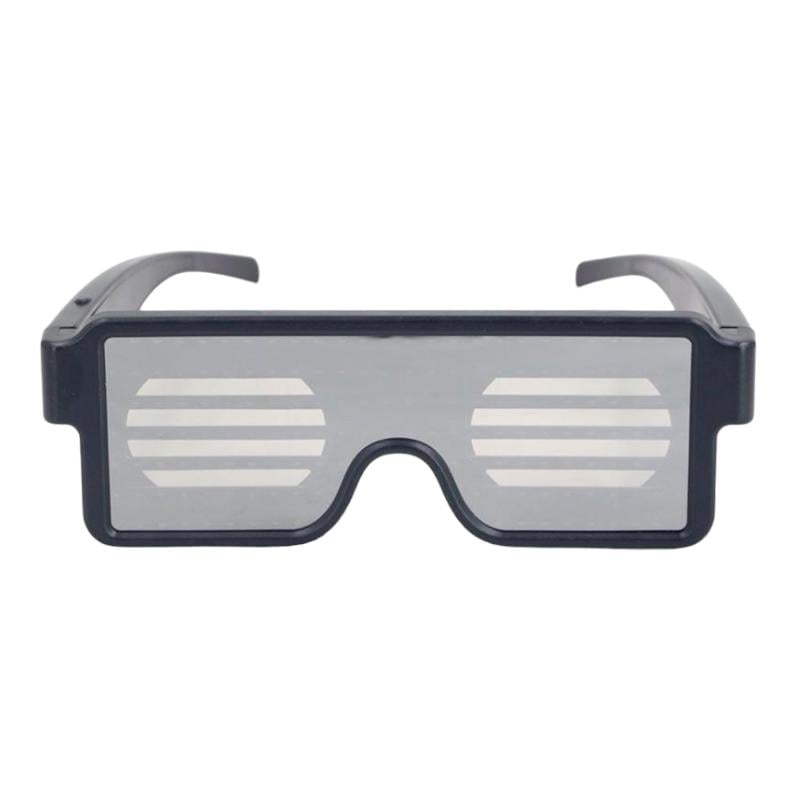 Очки светодиодные со встроенным аккумулятором 8 режимов работы Красный (VA-1121090432)